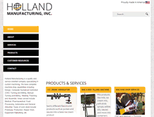 Tablet Screenshot of holland-mfg.com